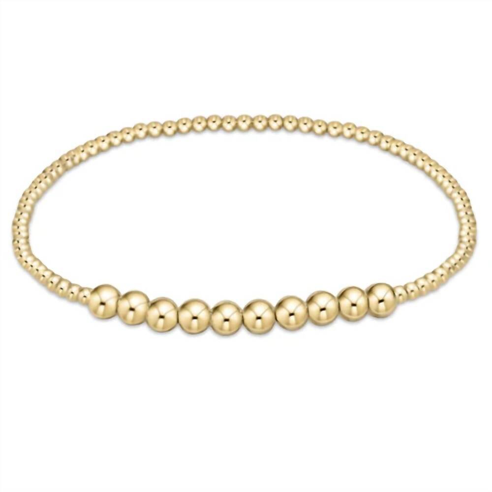 NEW ENEWTON women's classic beaded bliss bead bracelet in gold